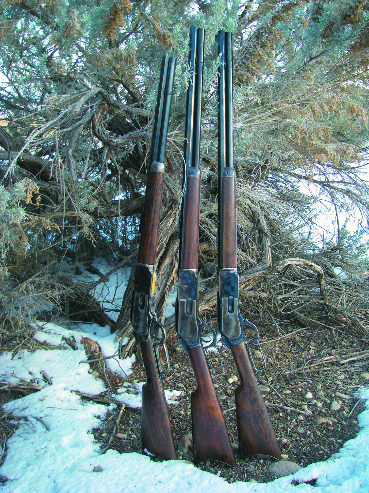 Brian used three Charter 2000 Model 1876 rifles chambered in .45-60 WCF, .45-75 WCF and .40-60 WCF to develop load data.